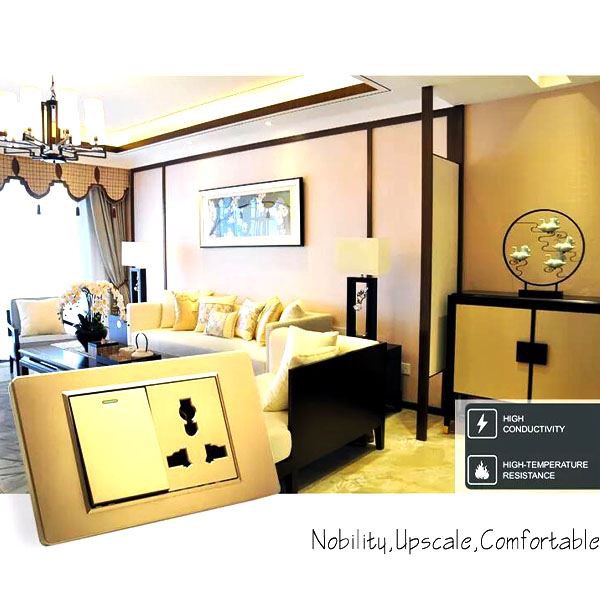 Multi Faction Lighting Elektrisk veggbryter og stikkontakt Stort panel